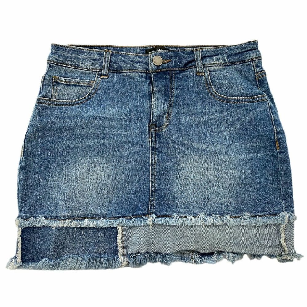 Black Label by C'est Toi denim mini skirt SIZE MEDIUM